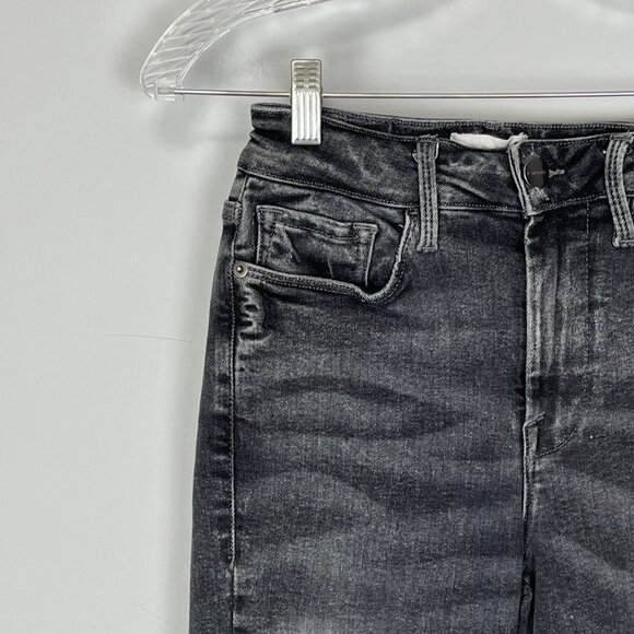 Frame Denim Womens Le One High Rise Skinny Jeans Crop Gray Hughes size 23-28 - Picture 5 of 13